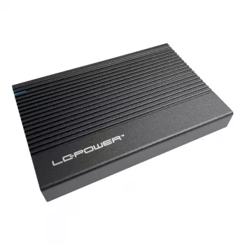 LC-Power LC-25U3-C caixa para HDD SATA de 2,5 polegadas, USB-C 3.2 Gen 2x1 10 Gb/s, SATA 6 Gb/s, preta