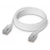 Cabo de rede Ubiquiti UACC-Cable-Patch-EL-C6A-2M-W RJ-45 Cat6a 2m branco translúcido