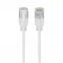 Cabo de rede Ubiquiti UACC-Cable-Patch-EL-C6A-2M-W RJ-45 Cat6a 2m branco translúcido