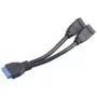 Cabo USB 2 x USB A Akasa AK-CBUB09-15BK preto