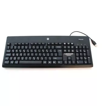 Teclado HP 724720-051 Office USB AZERTY francês preto