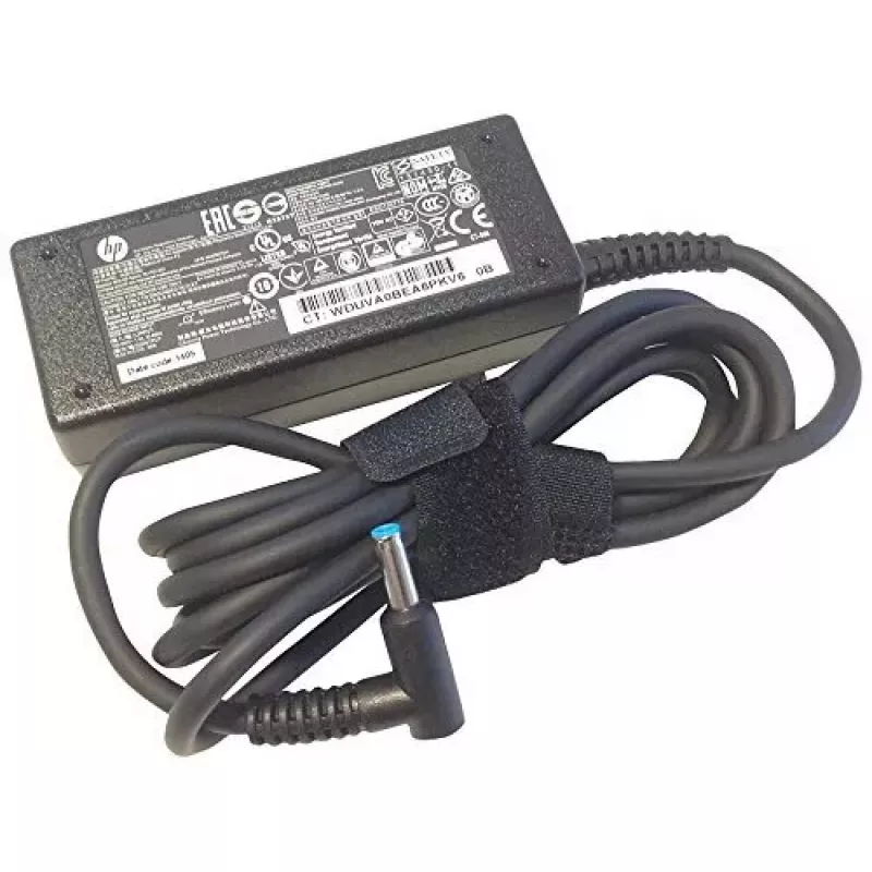Fonte de alimentação HP 45W Smart NPFC 3 pinos modelo 854054-001 — fonte de alimentação de 45W para portáteis HP (embalagem aberta)
