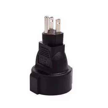 Adaptador de ficha de rede Microconnect PETRAVEL3 tipo B tipo F preto
