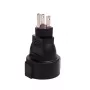 Adaptador de ficha de rede Microconnect PETRAVEL3 tipo B tipo F preto