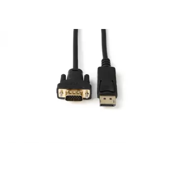Microconnect DP-VGA-MM-050 adaptador de cabo de vídeo 0,5 m DisplayPort VGA (D-Sub) preto