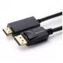 MicroConnect MC-DP-HDMI-050 cabo DisplayPort 1.2 para HDMI, macho-macho, 0,5 m, 1080p 60 Hz, preto