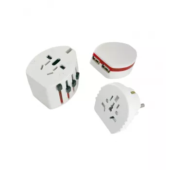 Carregador universal Microconnect PETRAVEL12 para telemóveis branco USB interior