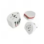 Carregador universal Microconnect PETRAVEL12 para telemóveis branco USB interior
