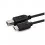 MicroConnect USB3.1C2B3 cabo de USB-C para USB 2.0 tipo B, macho-macho, 3 m, preto