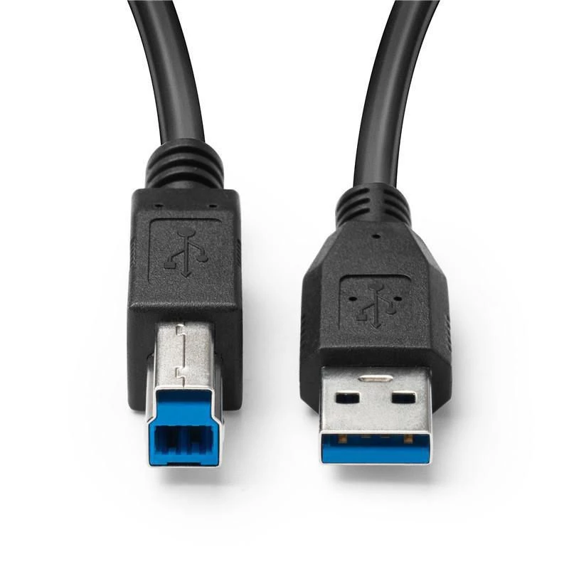 MicroConnect USB3.0AB5B cabo USB 3.2 Gen 1, USB-A para USB-B, macho-macho, 5 m, preto