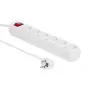 Distribuidor de energia Microconnect GRU0065W 5 m 6 tomadas AC interior branco