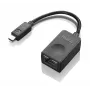 Lenovo 04X6435 adaptador de cabo RJ45 preto