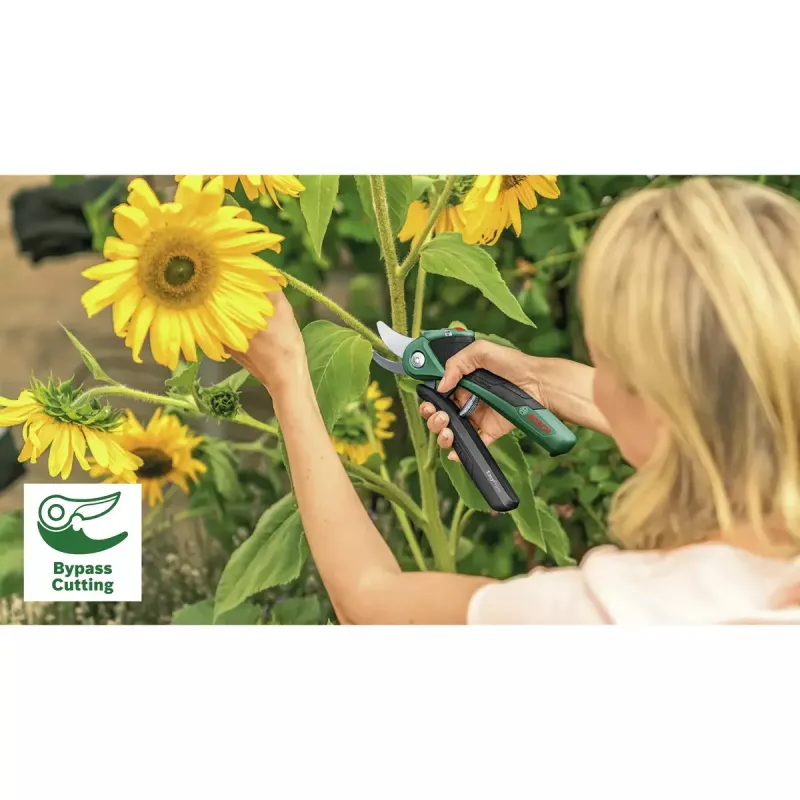 Bosch EasyPrune Classic 06008B2102 tesoura de poda sem fios, bypass, 3,6 V, capacidade de corte 25 mm, 490 g, verde/preta