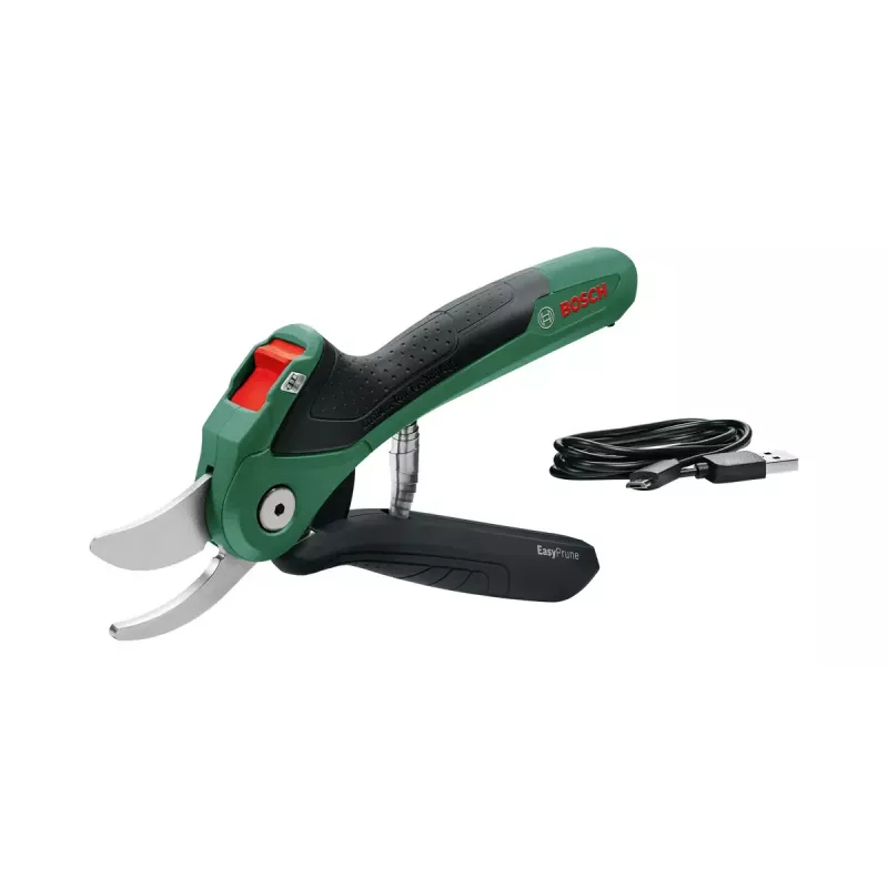 Bosch EasyPrune Classic 06008B2102 tesoura de poda sem fios, bypass, 3,6 V, capacidade de corte 25 mm, 490 g, verde/preta