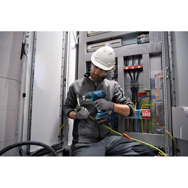 Bosch GHG 18V-50 Professional 06012A6501 pistola de ar quente sem fios, 18 V, 175 l/min, sem bateria, azul/preta