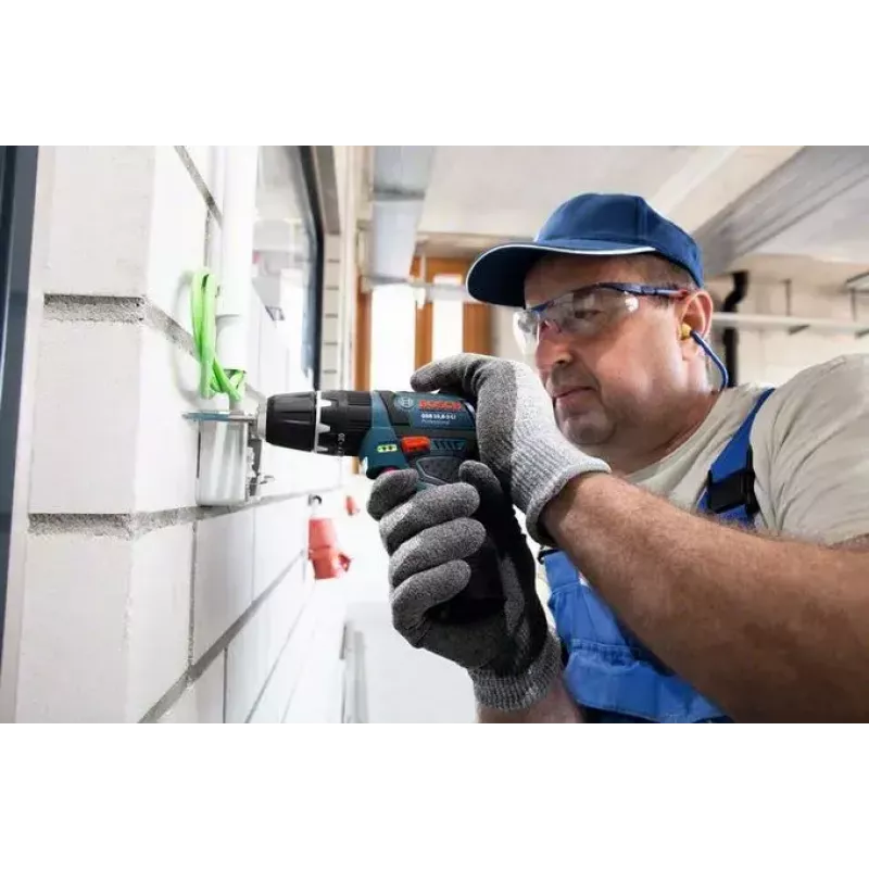 Bosch GSB 10,8-2-LI Professional sem chave preto, azul, vermelho