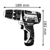 Bosch GSB 10,8-2-LI Professional sem chave preto, azul, vermelho