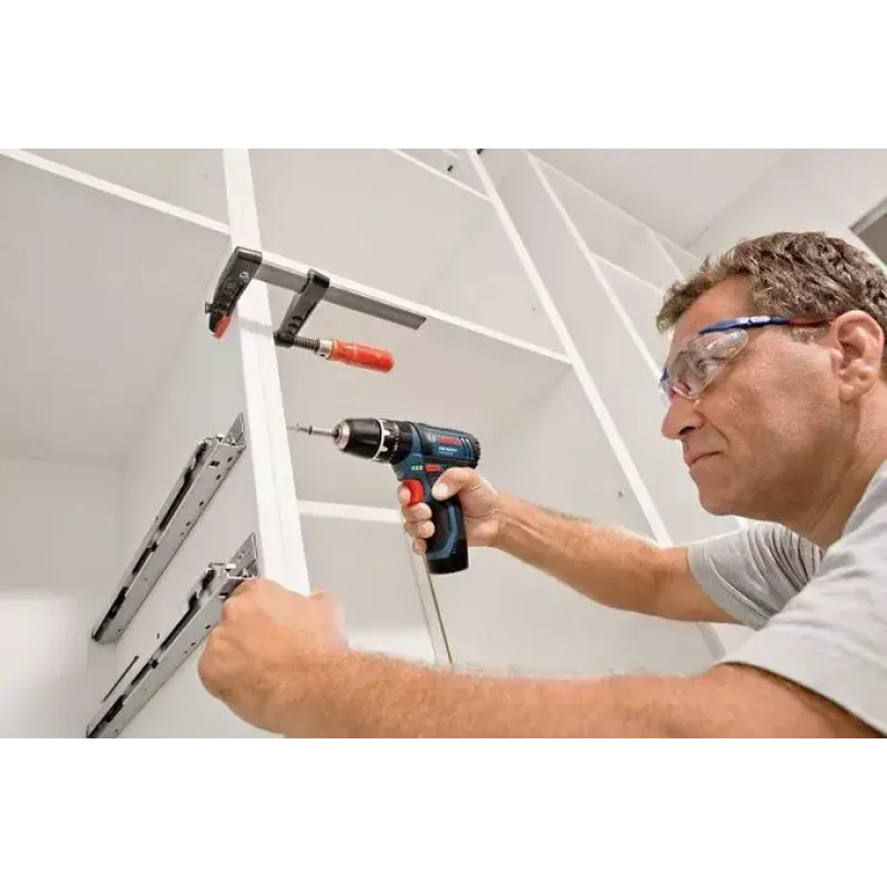 Bosch GSB 10,8-2-LI Professional sem chave preto, azul, vermelho