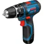 Bosch GSB 10,8-2-LI Professional sem chave preto, azul, vermelho