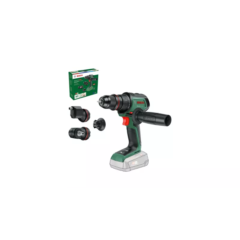 Berbequim aparafusador a bateria Bosch AdvancedDrill 18V-80 QuickSnap Solo — 18 V, compacto, verde/preto