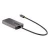 Adaptador de vídeo USB-C StarTech.com, adaptador USB-C para HDMI DVI VGA, até 4K 60Hz, alumínio, adaptador de vídeo multiporta, compatível com Thunderbolt 3/4, adaptador de viagem USB Type-C