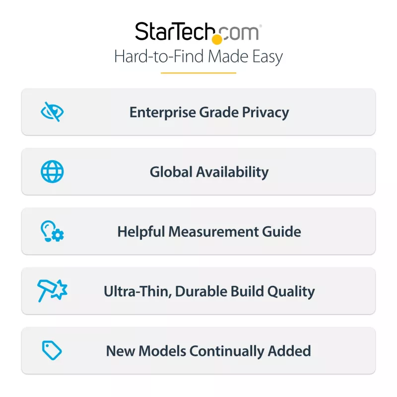 Película de privacidade de 4 vias StarTech.com para iPad Pro de 11 polegadas, para orientação horizontal/vertical, compatível com toque, ângulo de visão de +/- 30°, bloqueia até 51 % de luz azul, antirreflexo