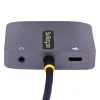 Adaptador de vídeo USB-C StarTech.com, adaptador multiporta USB-C para HDMI VGA, áudio de 3,5 mm, 4K 60Hz HDR, 100W PD Pass-Through, compatível com Thunderbolt 3/4 – adaptador de viagem USB-C Display