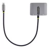 Adaptador de vídeo USB-C StarTech.com, adaptador multiporta USB-C para HDMI VGA, áudio de 3,5 mm, 4K 60Hz HDR, 100W PD Pass-Through, compatível com Thunderbolt 3/4 – adaptador de viagem USB-C Display
