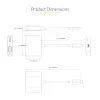Adaptador de vídeo USB-C StarTech.com, adaptador multiporta USB-C para HDMI VGA, áudio de 3,5 mm, 4K 60Hz HDR, 100W PD Pass-Through, compatível com Thunderbolt 3/4 – adaptador de viagem USB-C Display