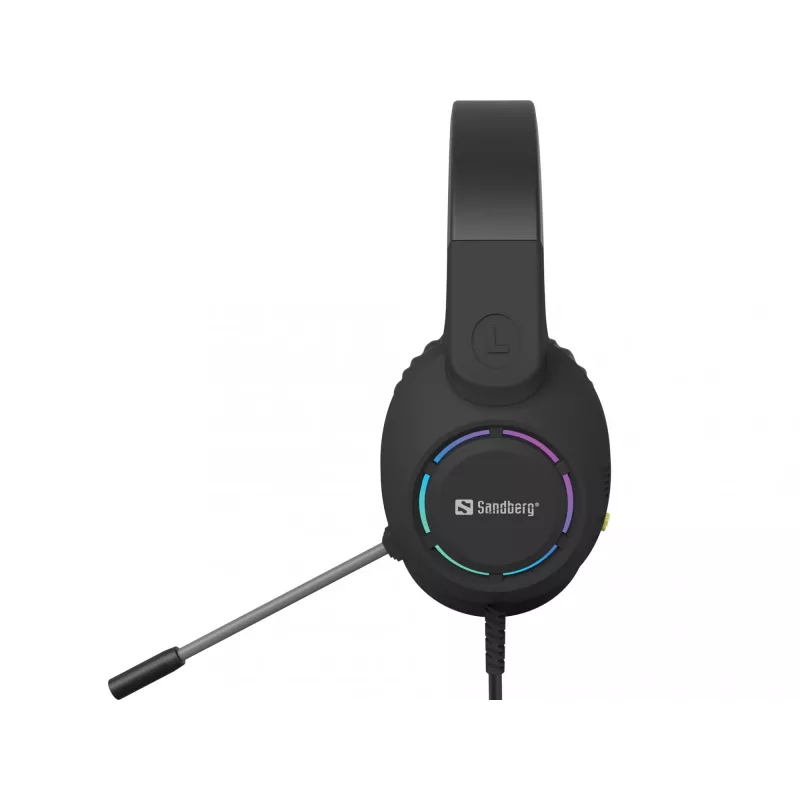 Headset SANDBERG BossBlaster USB — headset gaming com fios, 20–20000 Hz, cabo de 2 m, 240 g, preto