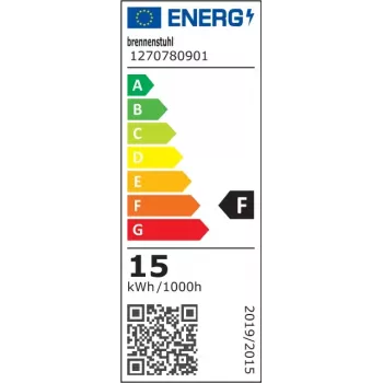 Iluminação de parede LED Brennenstuhl 1270780901 oval 1 lâmpada 4000K 1680lm IP54