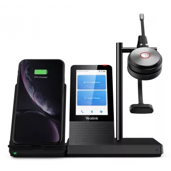 Yealink WH66 Mono UC-DECT Headset sem fios, escritório/call center, 20 - 20000 Hz, 80 g, Headset, preto