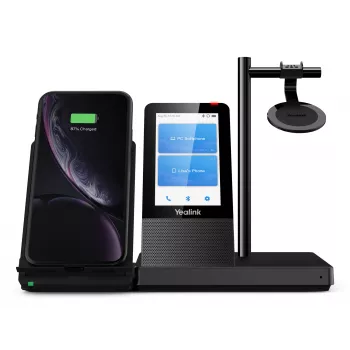 Yealink WH66 Mono UC-DECT Headset sem fios, escritório/call center, 20 - 20000 Hz, 80 g, Headset, preto