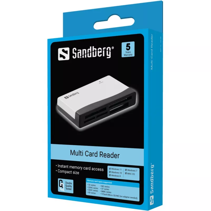 Leitor de cartões Sandberg Multi Card Reader