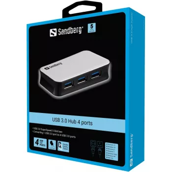 Hub USB 3.0 Sandberg 4 portas