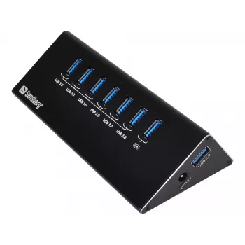 Hub USB 3.0 Sandberg 6+1 portas