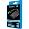 Conversor Sandberg USB 3.0 para HDMI preto conversor de vídeo passivo