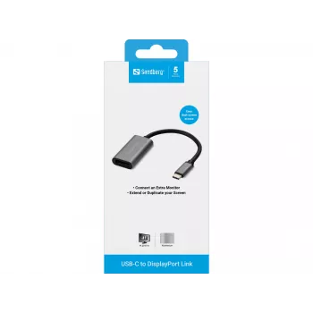Adaptador Sandberg USB-C para DisplayPort 136-19