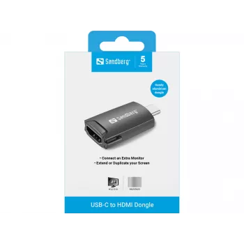 Dongle Sandberg USB-C para HDMI 136-34