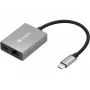Adaptador Sandberg USB-C Gigabit PD100W USB Type-C RJ-45 1 Gbit/s cinzento