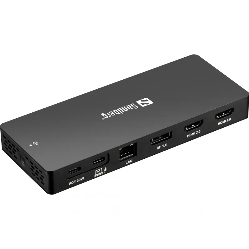 Docking station Sandberg USB-C 13in1 Pro com fios USB 3.2 Gen 1 Type-C