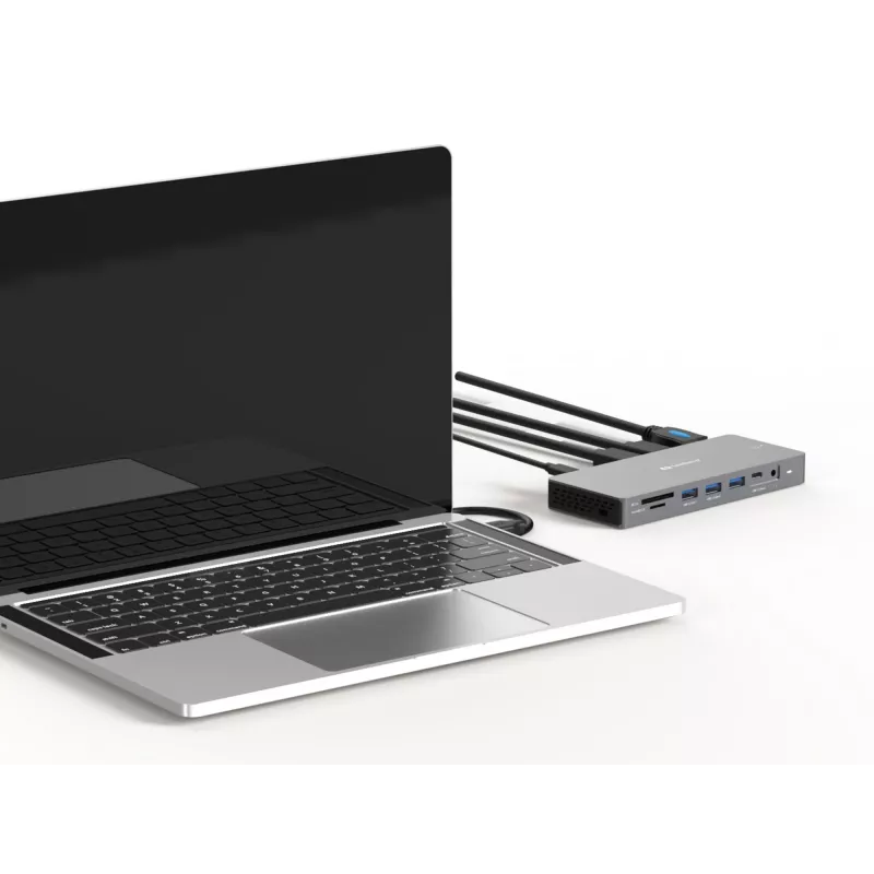 Docking station Sandberg USB-C 13in1 Pro com fios USB 3.2 Gen 1 Type-C