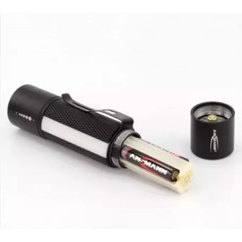 Lanterna de mão Ansmann 1600-0137 preto branco
