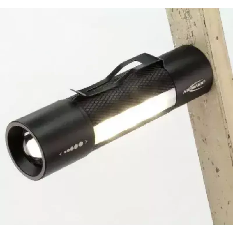 Lanterna de mão Ansmann 1600-0137 preto branco