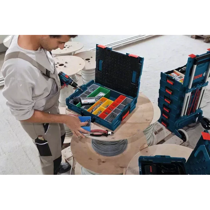 Caixa de armazenamento Bosch 1 600 A01 6NC retangular acrilonitrilo-butadieno-estireno (ABS) azul