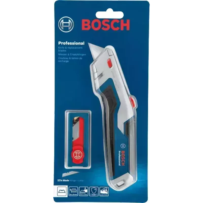 Bosch Professional 1600A027M5 conjunto de x-ato universal e lâminas, 63 x 19 mm, 13 lâminas incluídas, azul/cinzento
