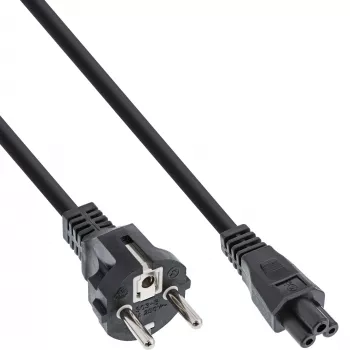 Cabo de alimentação InLine tipo F alemão / ficha para portátil 
