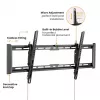 Suporte de parede para TV VALUE 17.99.1223 preto 2,29 m 75 kg