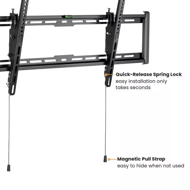 Suporte de parede para TV VALUE 17.99.1223 preto 2,29 m 75 kg