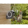 Enrolador de mangueira de parede Gardena RollUp Automatic preto cinzento